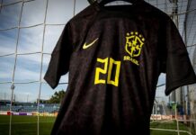 Brasil jogará de preto, pela 1ª vez na história, em duelo contra Guiné